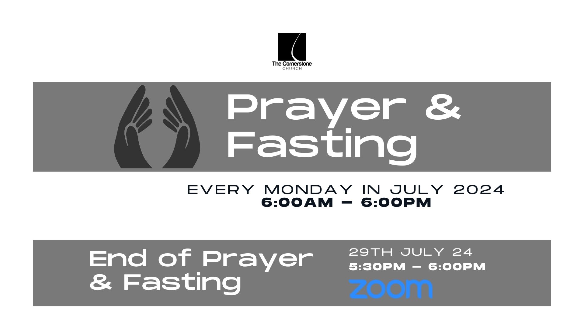 Prayer & Fasting – July 2024